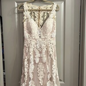 BHLDN Cream Lace Detail Fabric